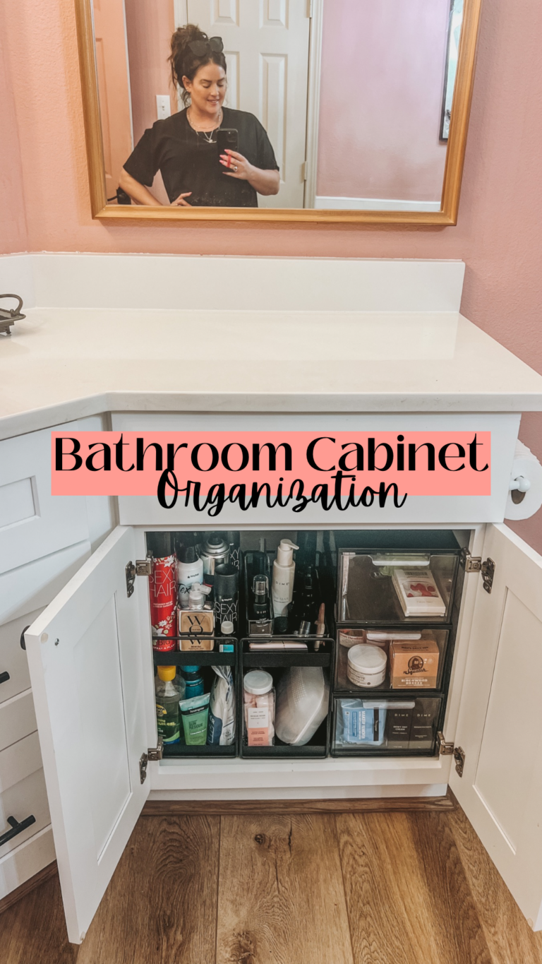 Bathroom Cabinet Organization