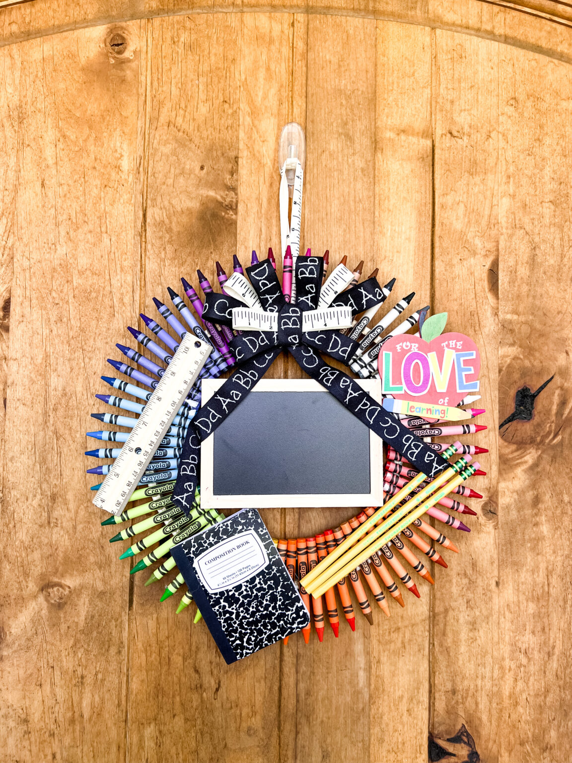 Crayon Wreath For Teacher Appreciation – Ashton Sedita