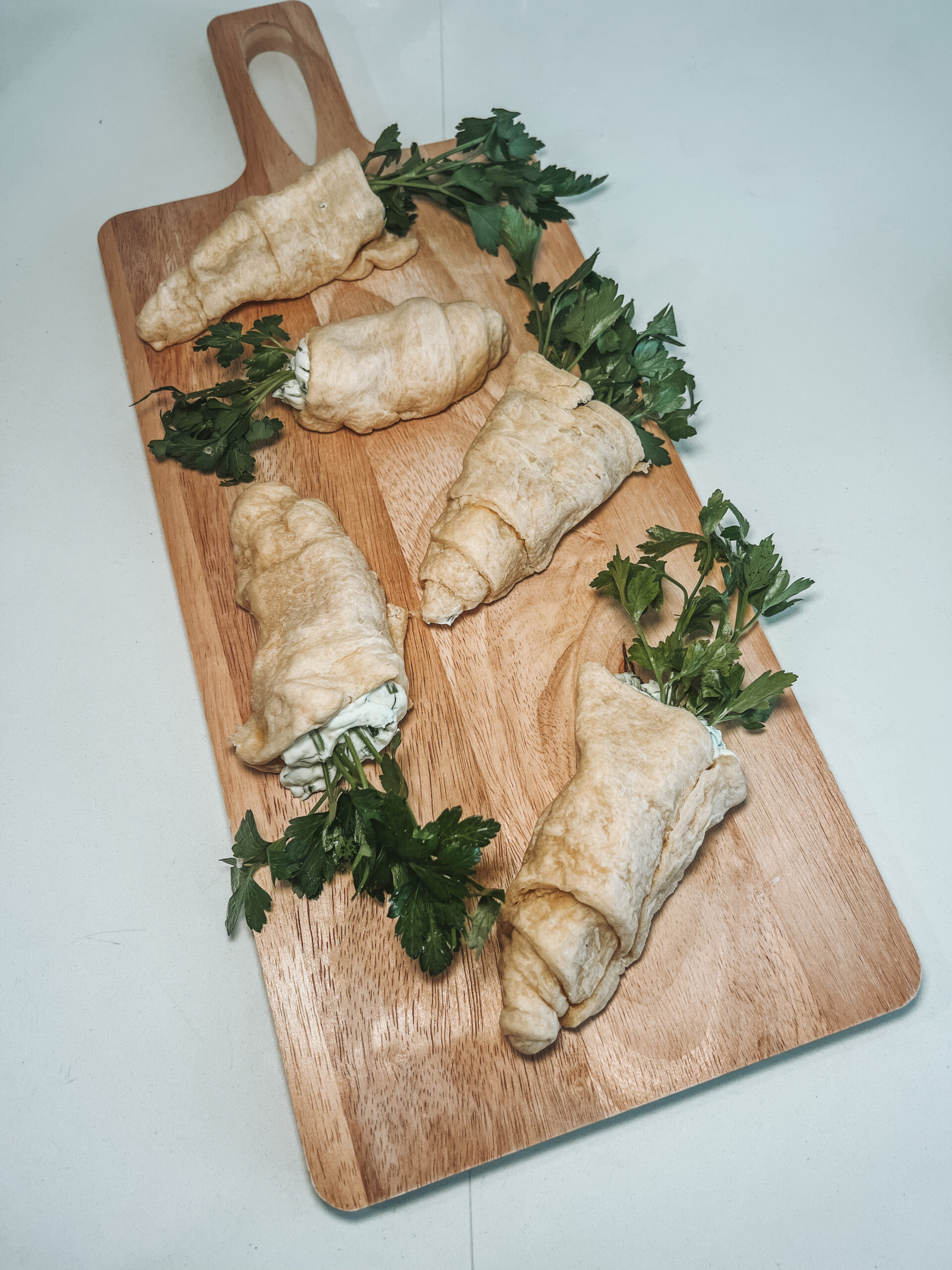 Easy Carrot Shaped Crescent Roll Appetizers