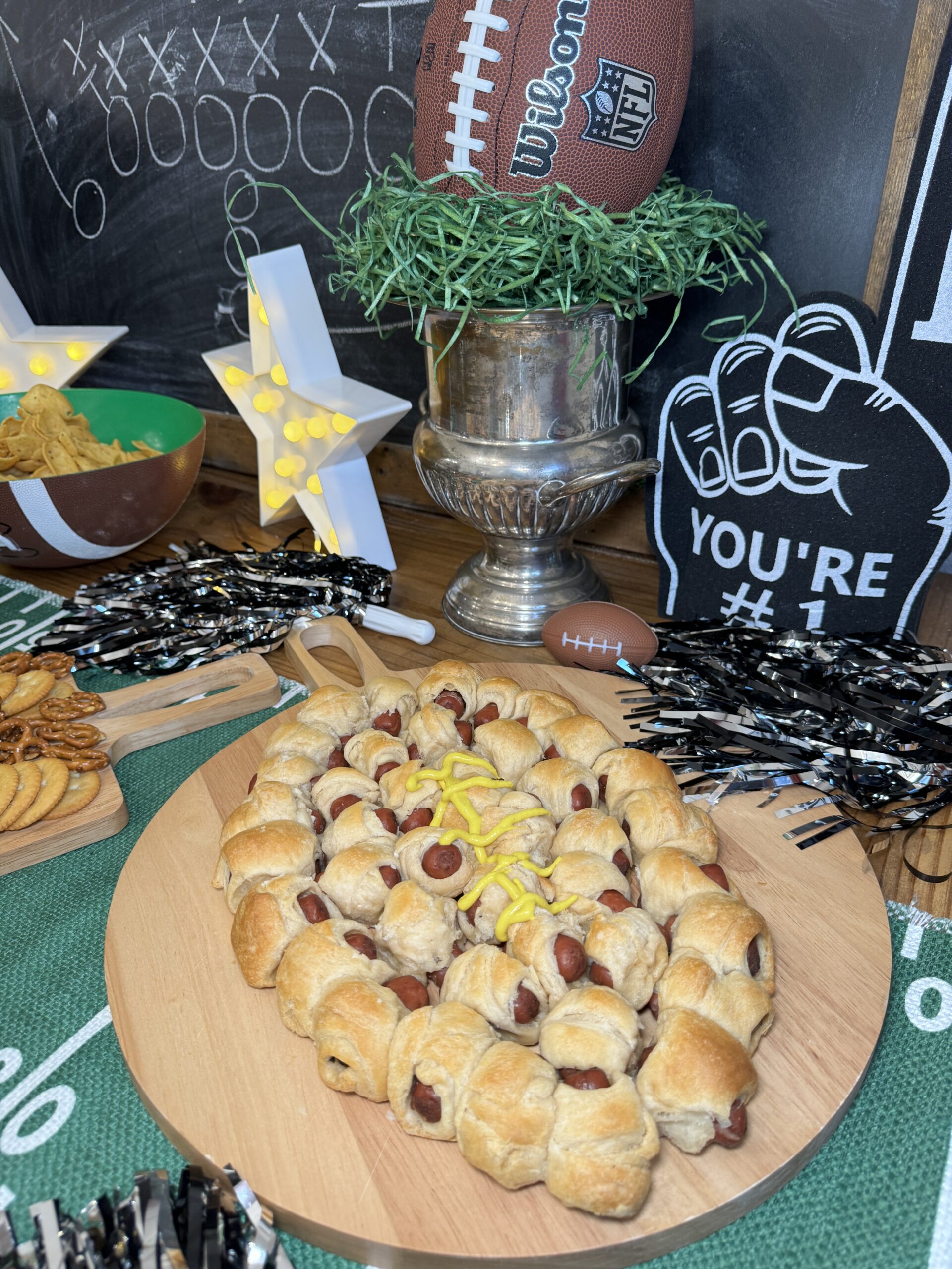 Super Bowl Snack Made Simple: Football Pigs in a Blanket