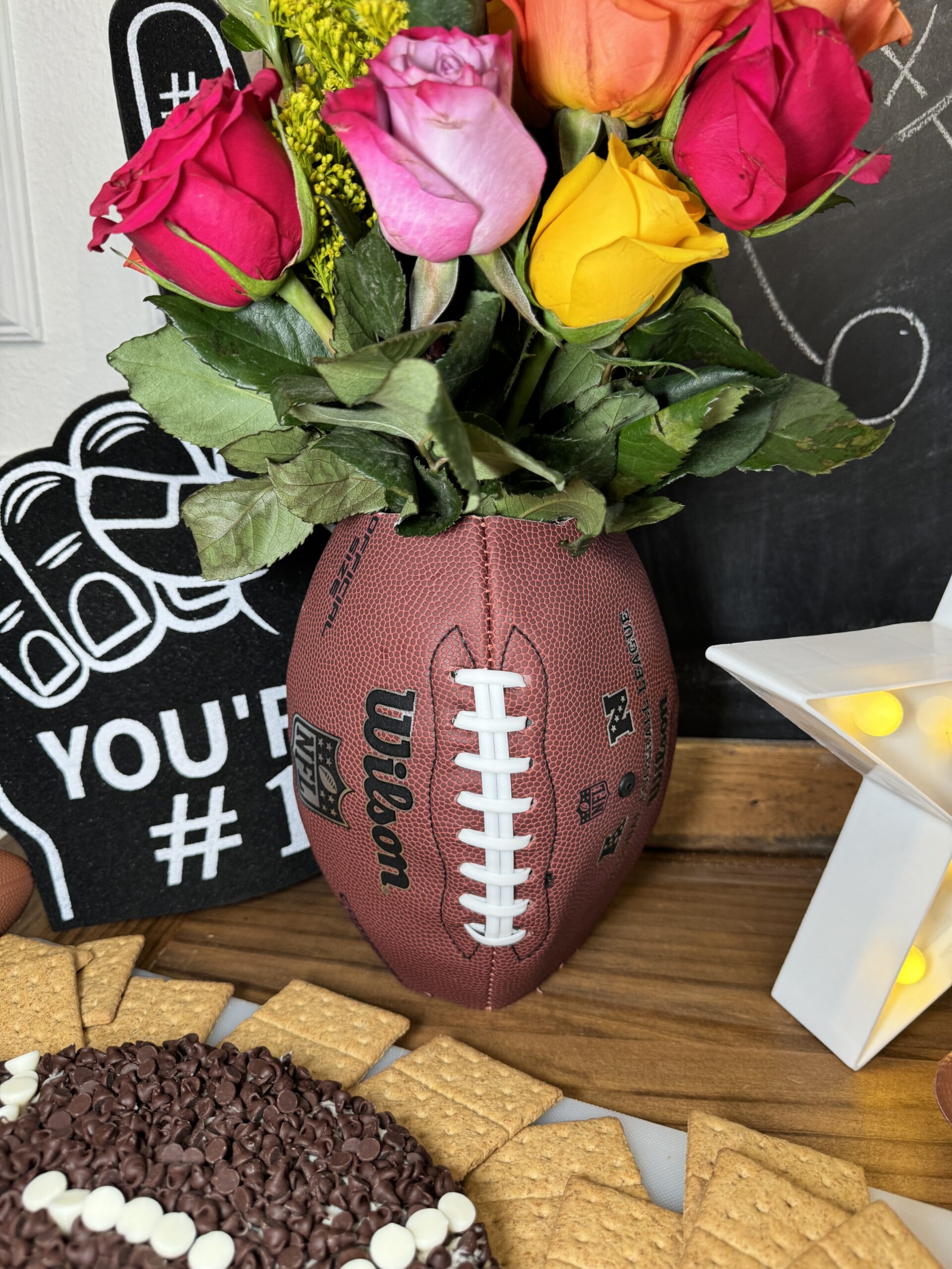 DIY Football Floral Arrangement: The Ultimate Game Day Centerpiece