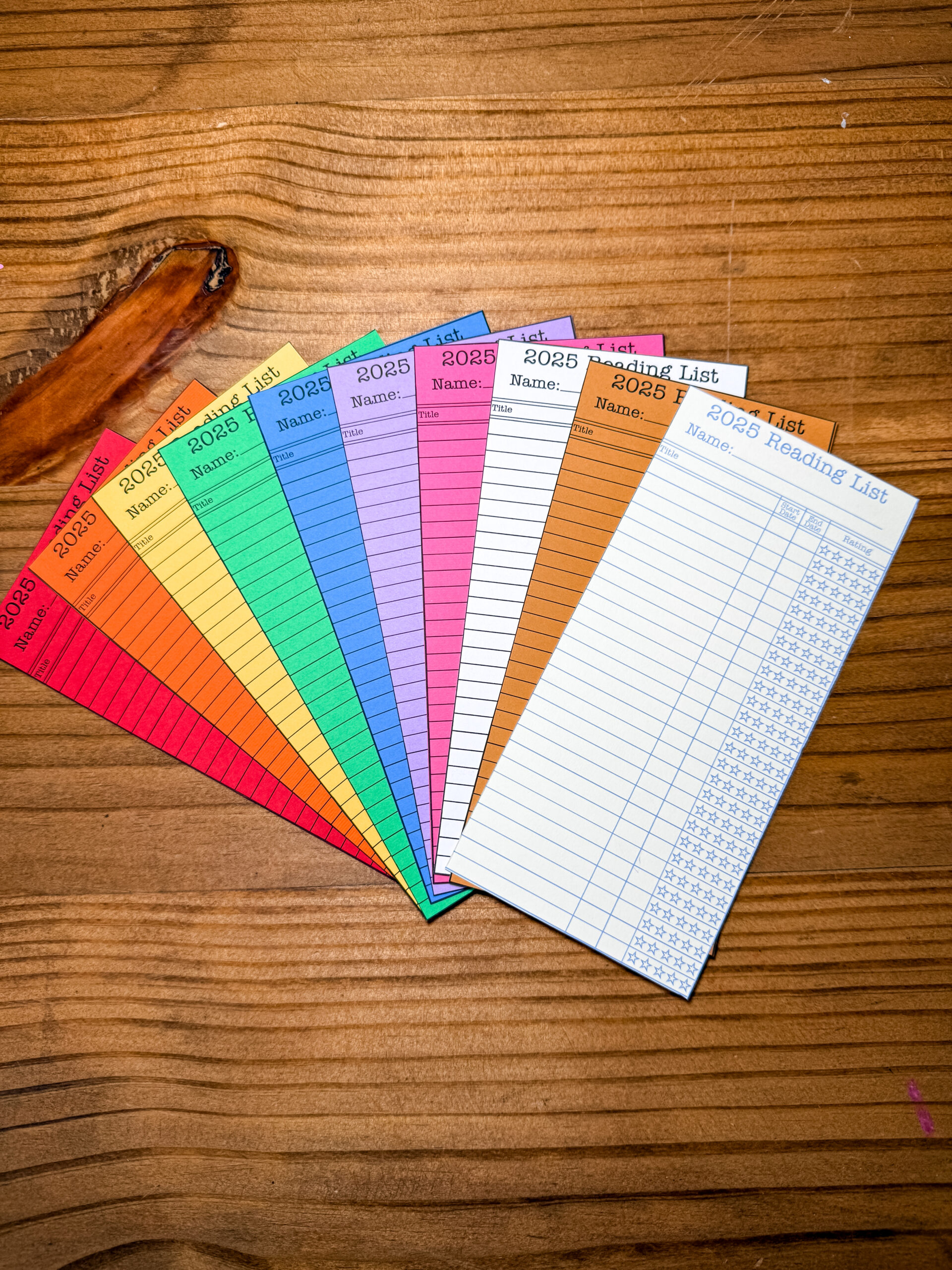 DIY 2025 Reading List BookMarks: Free PRINTABLE - Ashton Sedita for Reading List Bookmark Printable Free