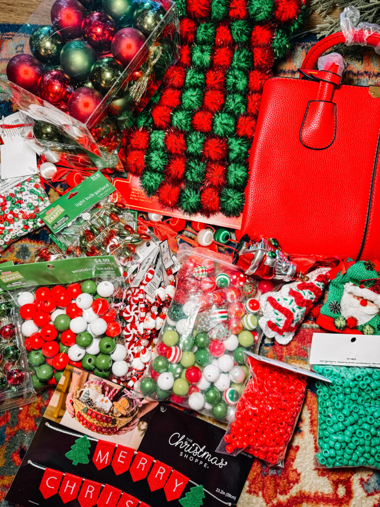 DIY Christmas bag decorations